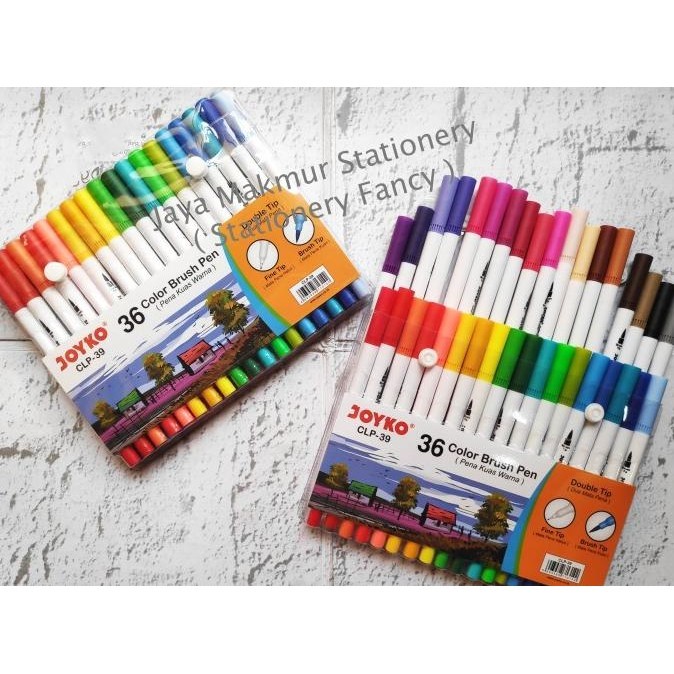 

Pen gel kuas color Brush Pen Joyko set 36 warna CLP-39 (1 set)