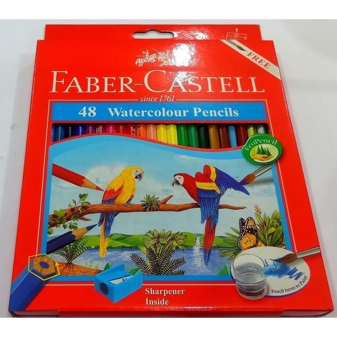 

Pensil warna Faber Castell 48 warna watercolour (FC-82E5)