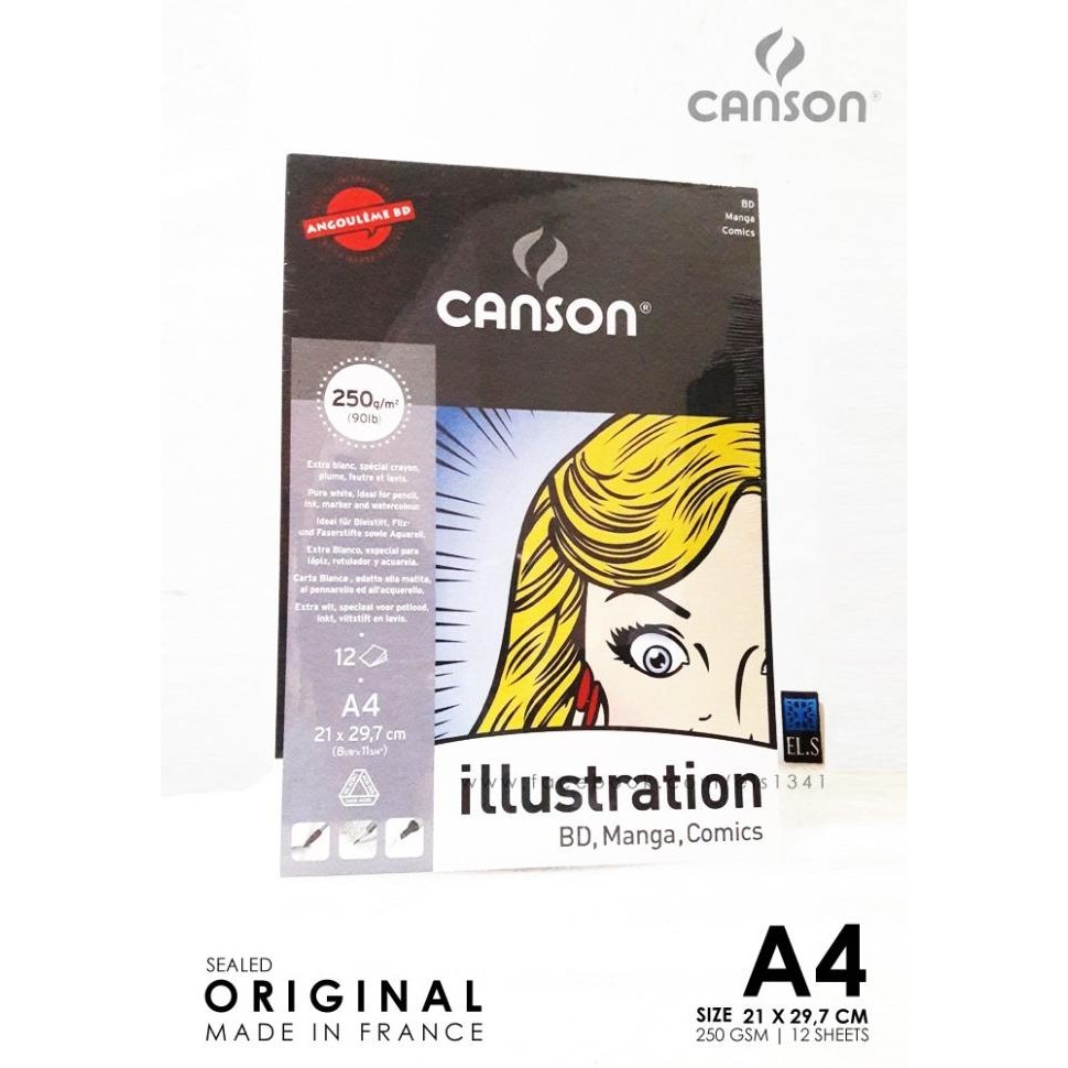 

Canson Illustration BD, Manga, Comics Pad A4