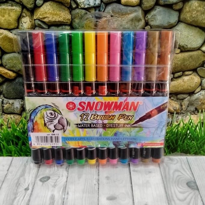 

Brush Pen snowman