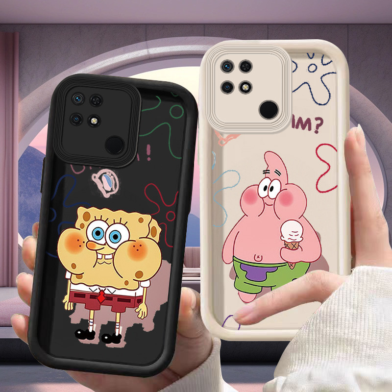 SpongeBob SquarePants Soft Case untuk Redmi 10C/X/A 12 12C 9A 9C 9i 9 Prime 9c NFC 9T A1 A2 A3 h3b10