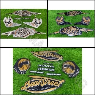 STRIPING STIKER MOTOR BEAT STREET 2019 HITAM DOFF TERMURAH