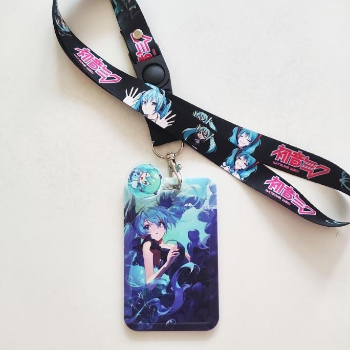 

ID Card Holder Name Tag Lanyard / Kalung Wadah Kartu Hatsune Miku