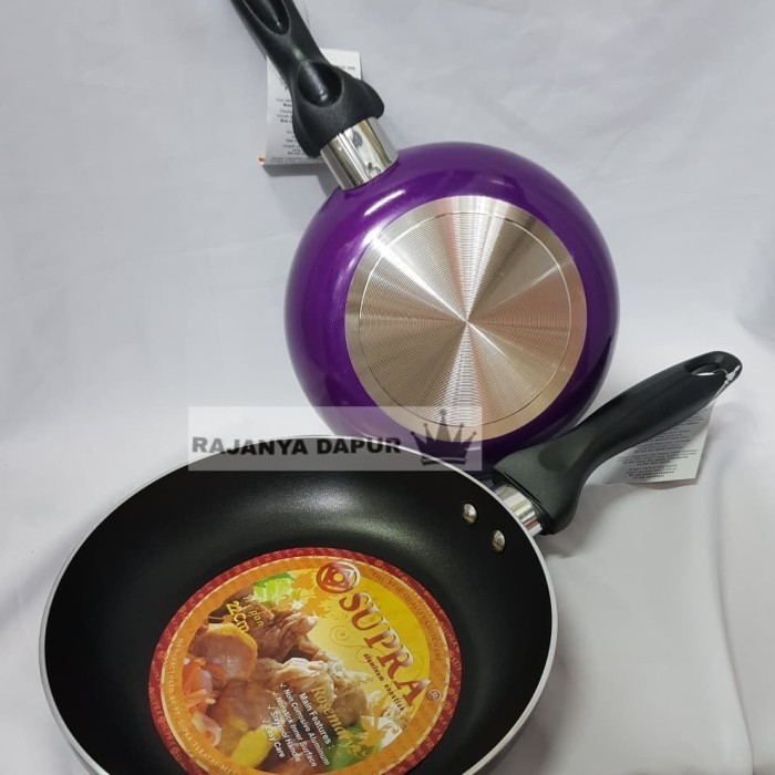 Wajan Dadaran Teflon Supra Ukuran 24 Cm - Wajan Teflon Supra - Frypan