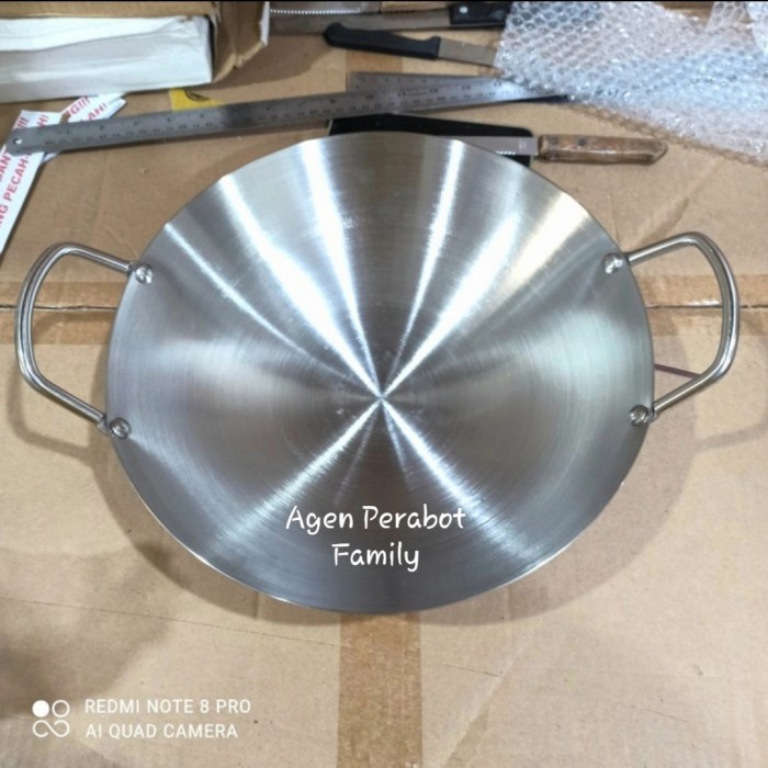Kuali Wajan Stainless Anti Lengket 30Cm