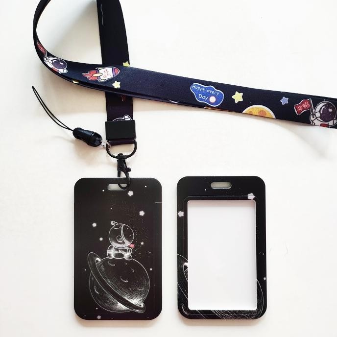 

ID Card Holder Name Tag Lanyard / Kalung Kartu Astronaut Space Nasa 3