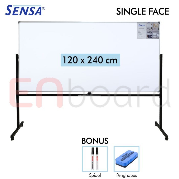 

Papan Tulis Whiteard Standing Single Face Sensa 120 x 240 cm