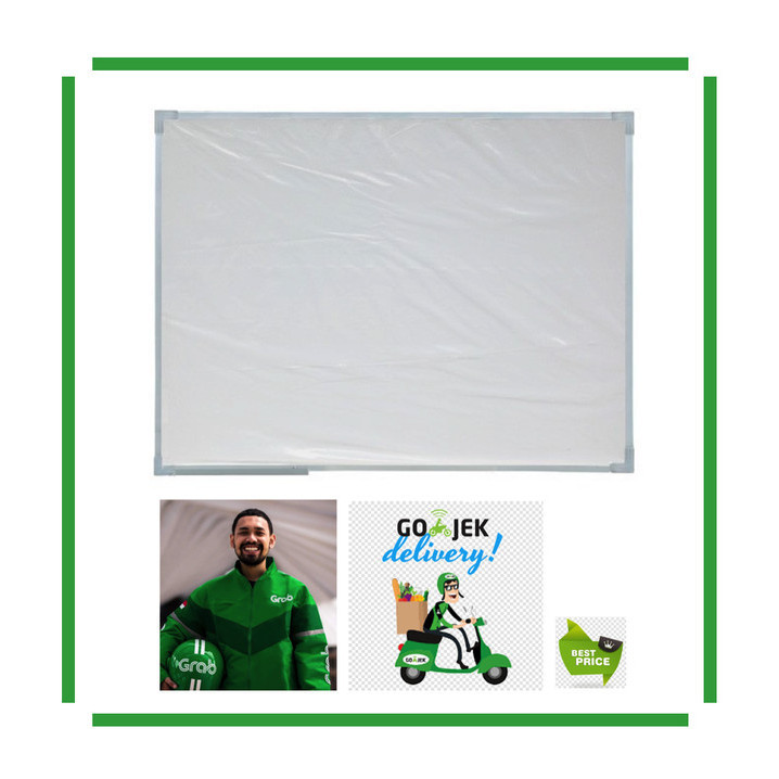 

Whiteard Gantung 90 x 120 cm Papan Tulis White ard 90x120