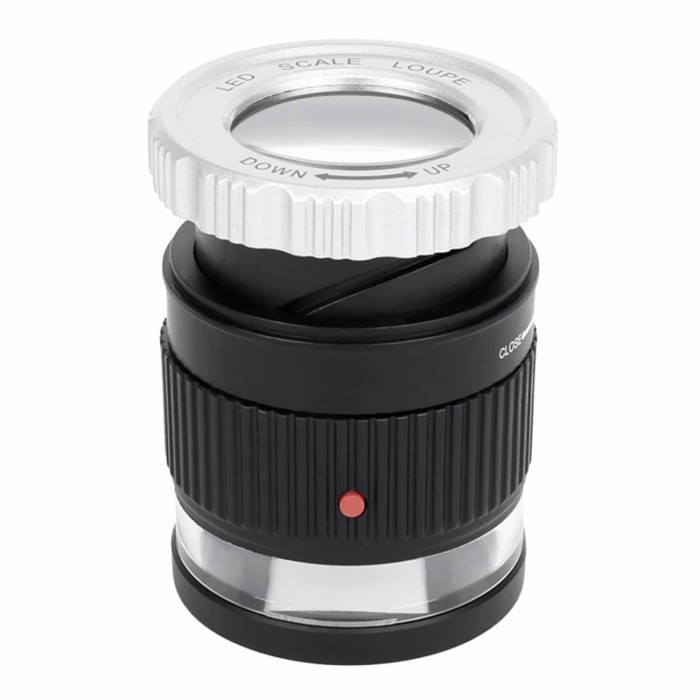 

Kaca Pembesar 30x Zoom Magnifying Glass Dilengkapi Lampu LED UV Light