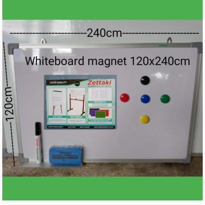 

PAPAN TULIS WHITEARD MAGNET GANTUNG SINGLE FACE ZETTAKI 120X240CM