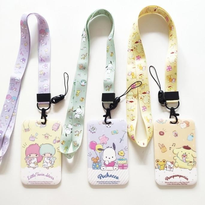 

ID Card Holder Name Tag Lanyard / Kalung Kartu Cute Sanrio Mascot 3