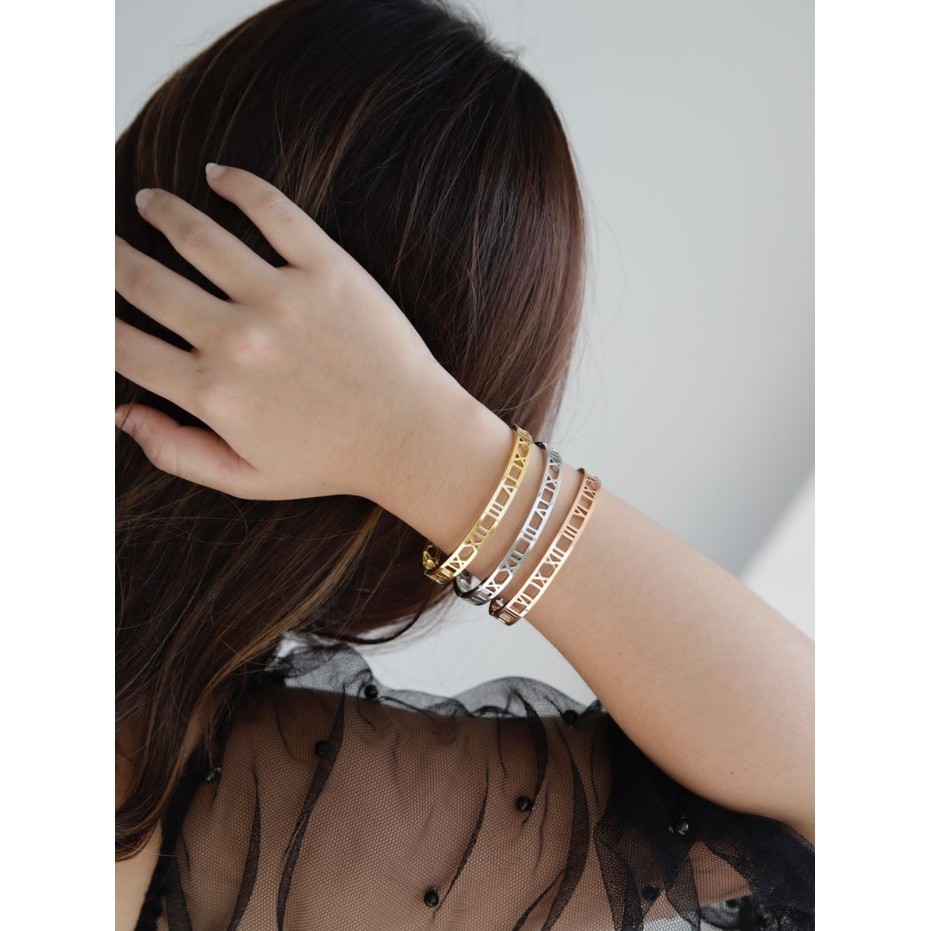 Haf Dear Me - Romain Bangle Titanium 18K Gold Plating Gelang Wanita