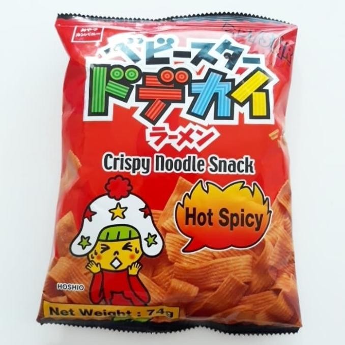 

Baby Star Crispy Noodle Snack Hot Spicy 74gr / Snack Mie Jepang Pedas