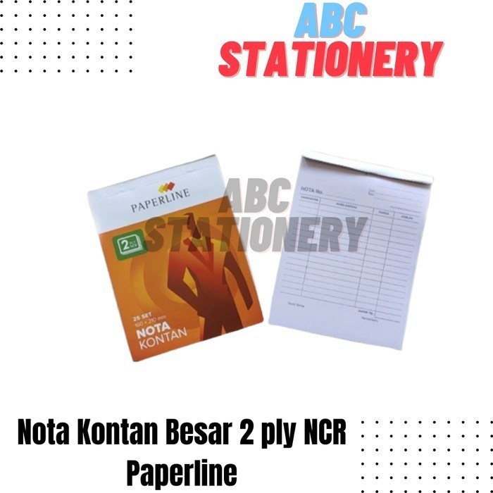 

Nota Kontan Besar 2 ply NCR Paperline kelipatan 10 buku