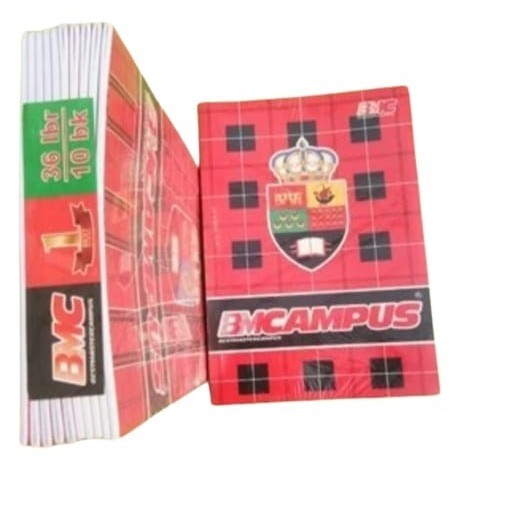 

SATU PAK BUKU TULIS SEKOLAH BMC KAMPUS ISI 10 Pcs MERIAH