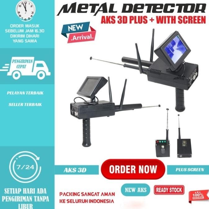 Aks Plus Professional Metal Detector Detektor Logam Emas Perak Tembaga