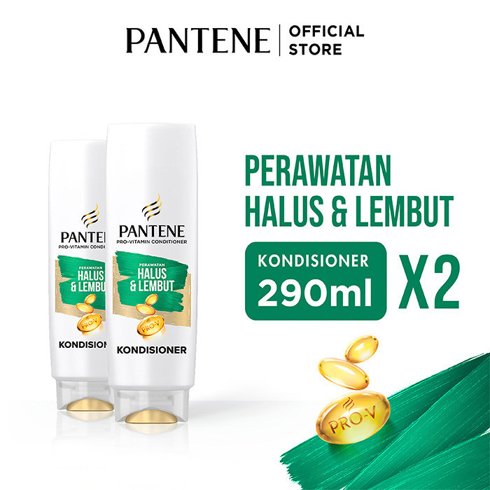 Pantene Kondisioner Anti Kusut Halus dan Lembut Pro-V Perawatan Rambut 290ml x2 / Pantene Conditione