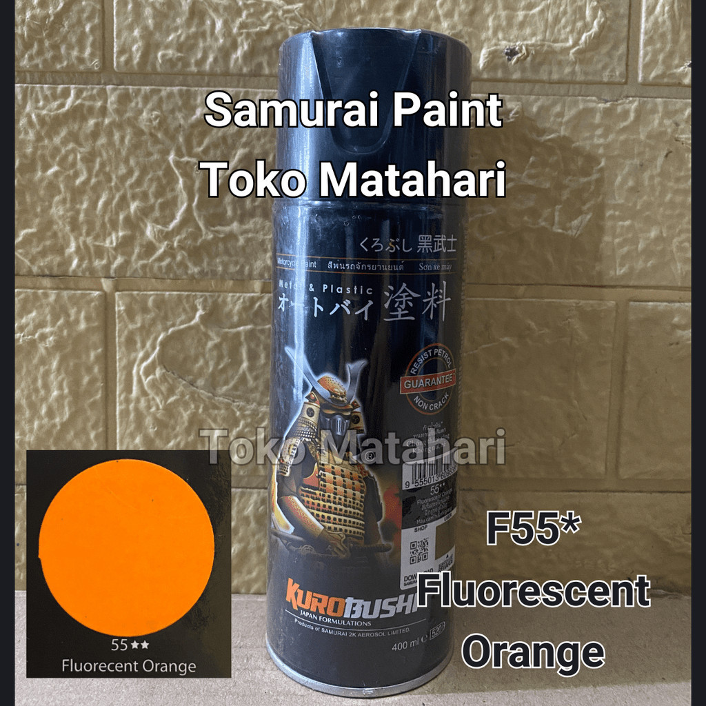Samurai F55** Fluorescent Orange Cat Semprot Samurai Kurobushi