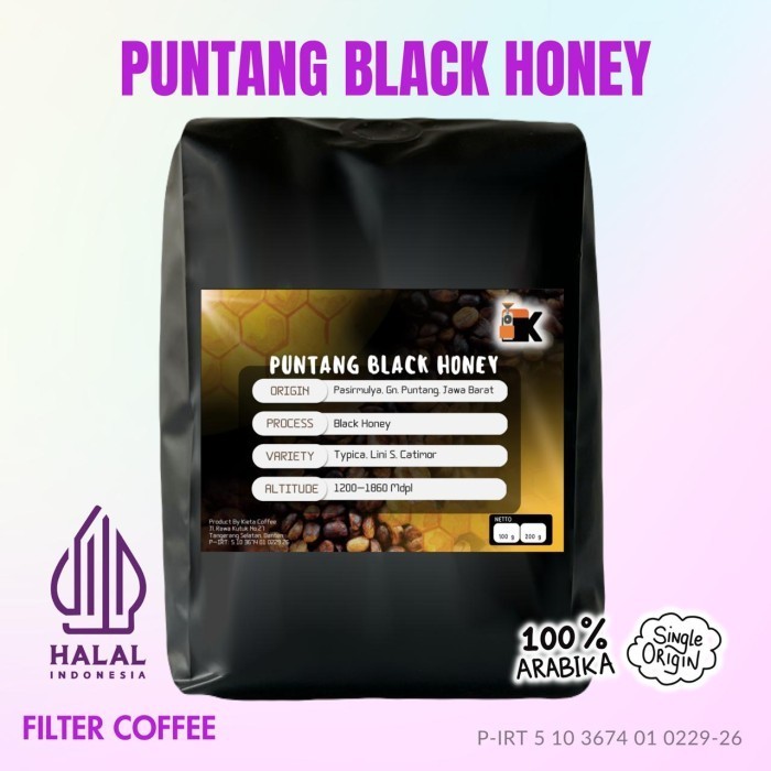 

Kopi Arabika Gunung Puntang Black Honey Juara #1 Kksi 200Gr