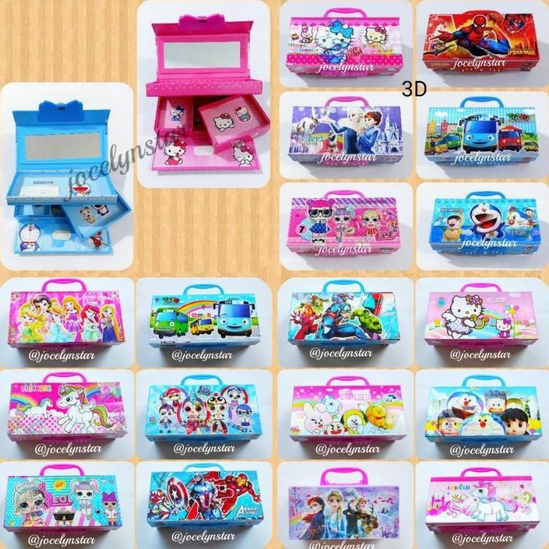 

3D - Kotak Pensil Pin/ Kode / Tempat Pensil Karakter Hologram/3D /Stationery Case (Lagi Diskon)