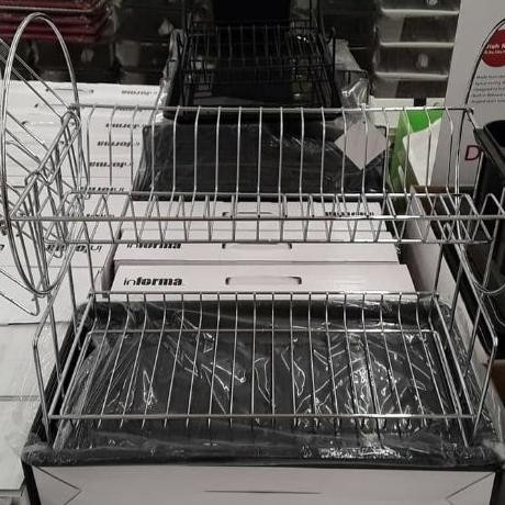 [ Sale ] Spectro Rak Piring Stainless Lengkap Informa  Ready