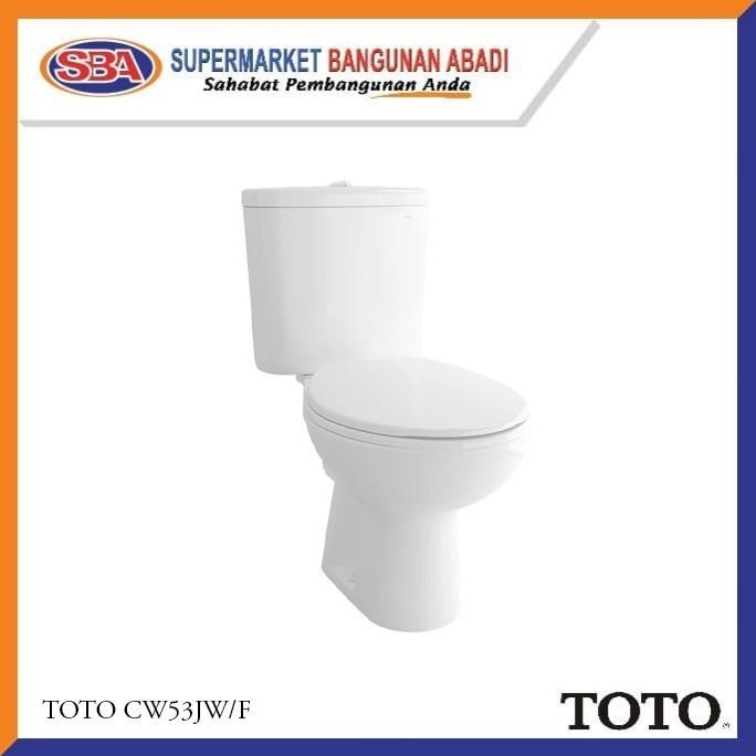 [ Ek ]  Toto Kloset Duduk Cw53Jw/F + Sw53Jp/53-2 + Tdc-01R Closet Duoblok  Ready