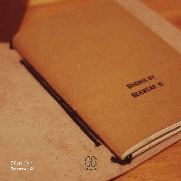 

Cover Book / Journal / Binder Buku Kulit Asli Refill Custom