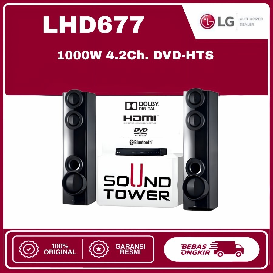 HOME THEATER SYSTEM LG LHD677 SPEAKER LG 4.2 CH 1000W LG LHD 677