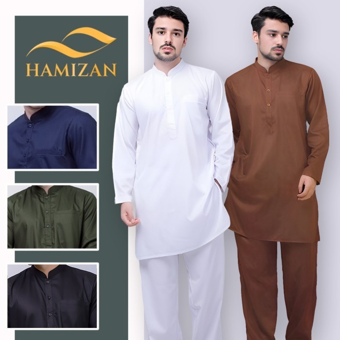 Baju Koko Pakistan Setelan Muslim Pria Ihram Umroh Haji Putih