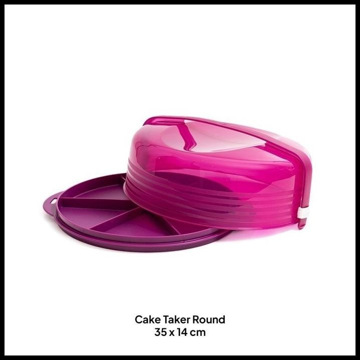 Tupperware Cake Taker Round Tempat Kue Ulang Tahun Birthday Cake