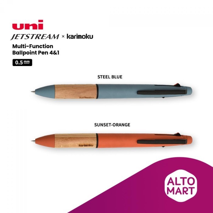

Arom Uniball Jetstream X Karimoku Msxe5-Kf Multi Function Ballpoint Pen 4&1 4S 0.5 Mm Uni Pulpen