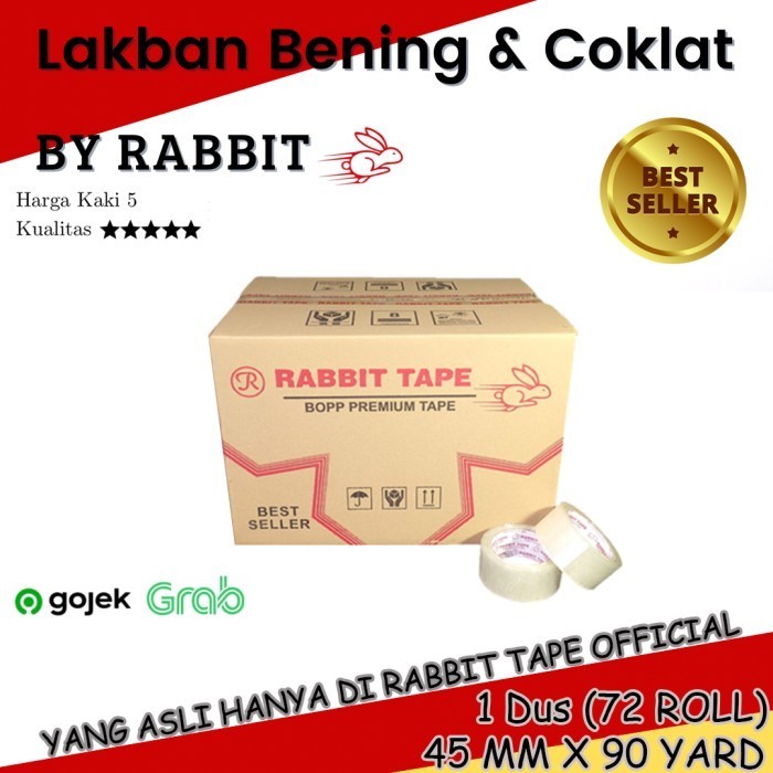 

Lakban Bening / RABBIT TAPE 2 inch x 90 Yard