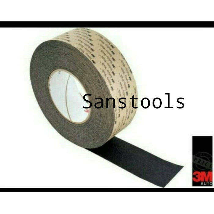 

3m safety walk 1" x 18M 610 hitam 25mm lakban anti slip licin amplas