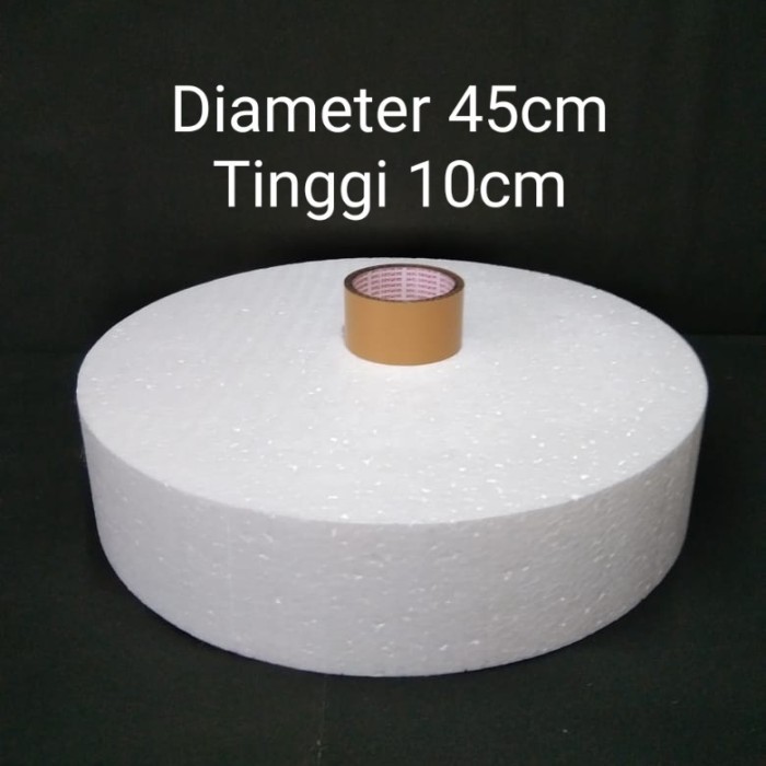 

Diameter 45cm Tinggi 10cm Round Dummy Cake Styrofoam Gabus Kue Bulat