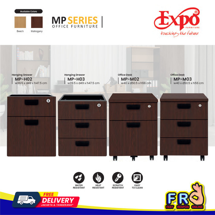 Hanging Drawer Expo / Pedestal Expo MP Series / Meja Kantor Expo