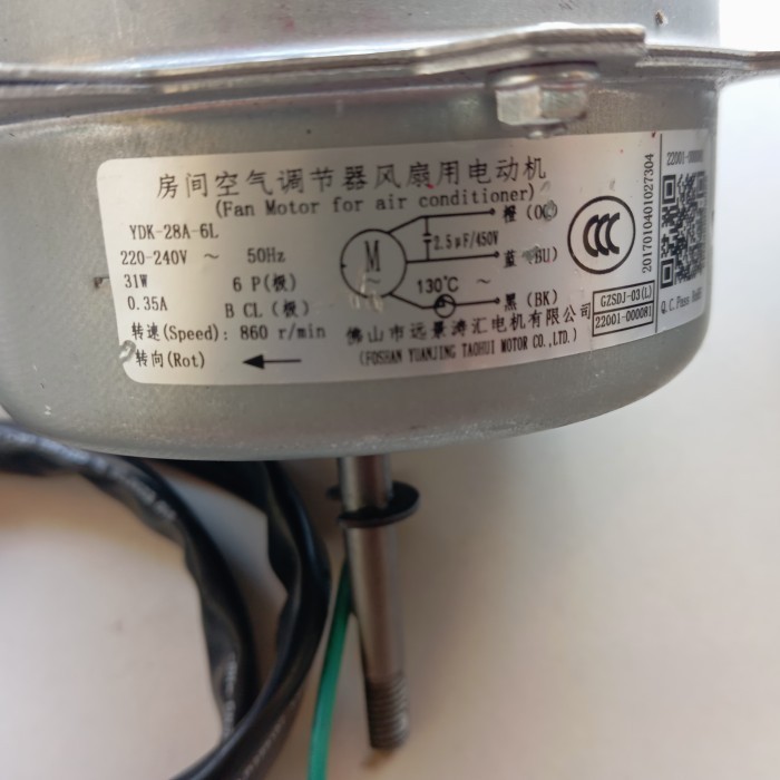 Sau Dinamo Fan Outdoor Ac Samsung Original Ydk28_6W