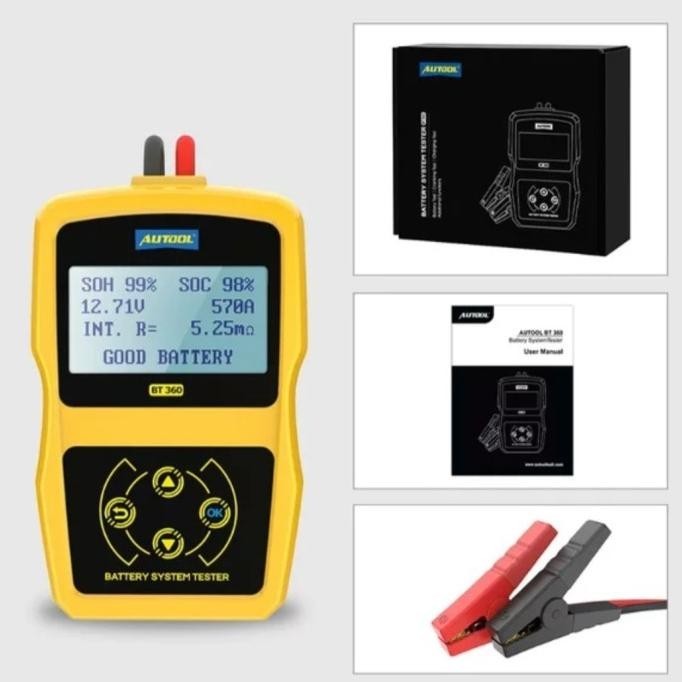 Autool Tester Aki Baterai Bt360 12V Digital Analyzer Voltmeter [ Carchola ]