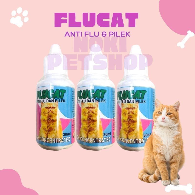 [BISA COD] FLU CAT OBAT PILEK KUCING ANJING 30 ML | OBAT FLU KUCING CAPS ORI CAIR DROP KAPSUL KITTEN