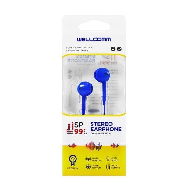 Earphone/Handsfree/Headset Stereo Wellcomm Sp99