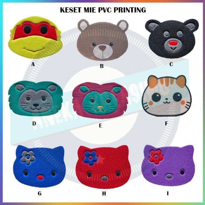 Keset Mie Bihun Macam-Macam Motif Kepala A4