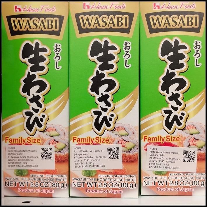 

House Foods Neri Wasabi Spread Hot 80G Asli Impor Jepang