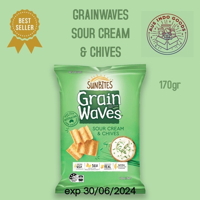 

GRATIS ONGKIR Grain Waves Sour Cream and Chives 170 Gr - BEST SELLER
