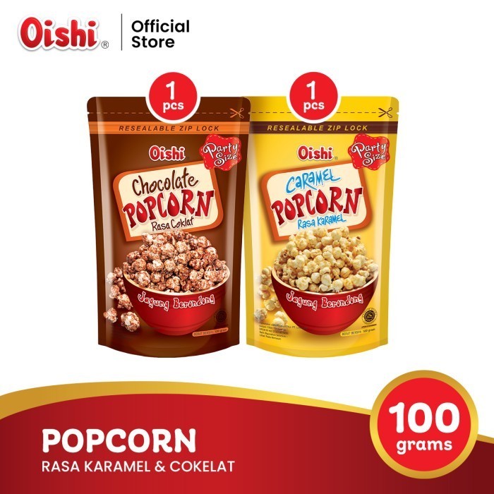 

TERPERCAYA Popcorn Rasa Karamel + Popcorn Rasa Coklat