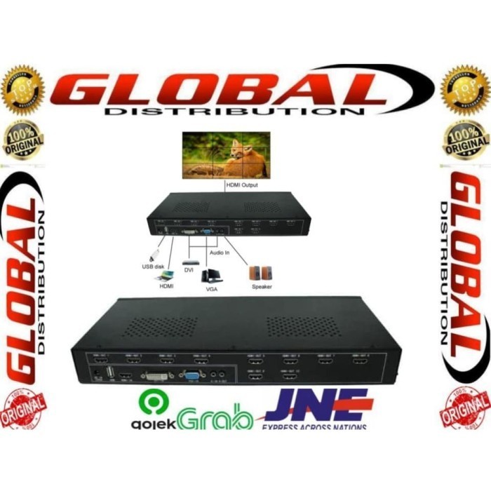 VIDEO WALL CONTROLLER 3X3 HDMI DVI VGA AV USB BY LEXCRON / ANYLINX