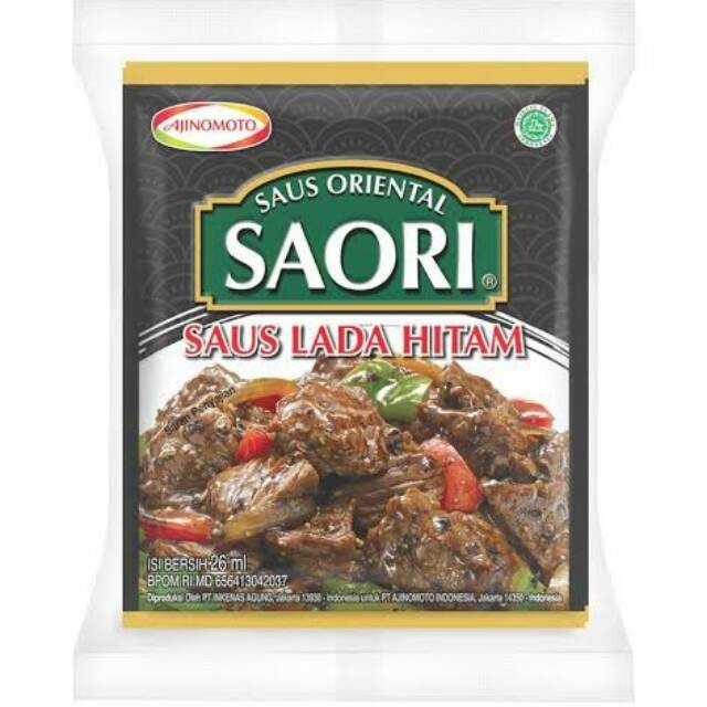 

Saori saus lada hitam 10x26ml