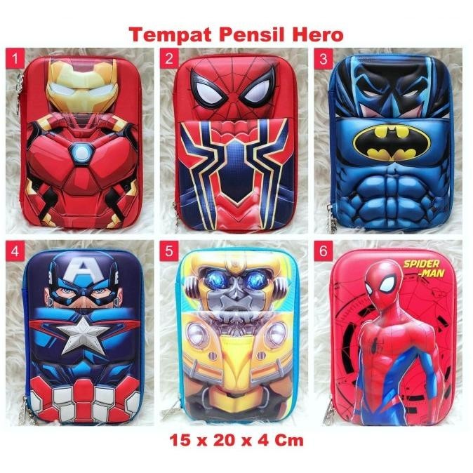 

Tempat Pensil Anak Batman Spiderman Ironman Captain Superman hardcase
