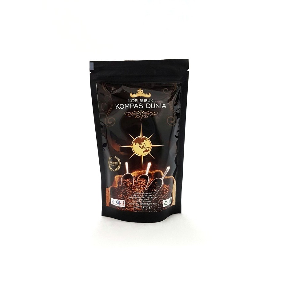 

Kopi Bubuk Lampung Merk Kompas Dunia Premium 200Gr