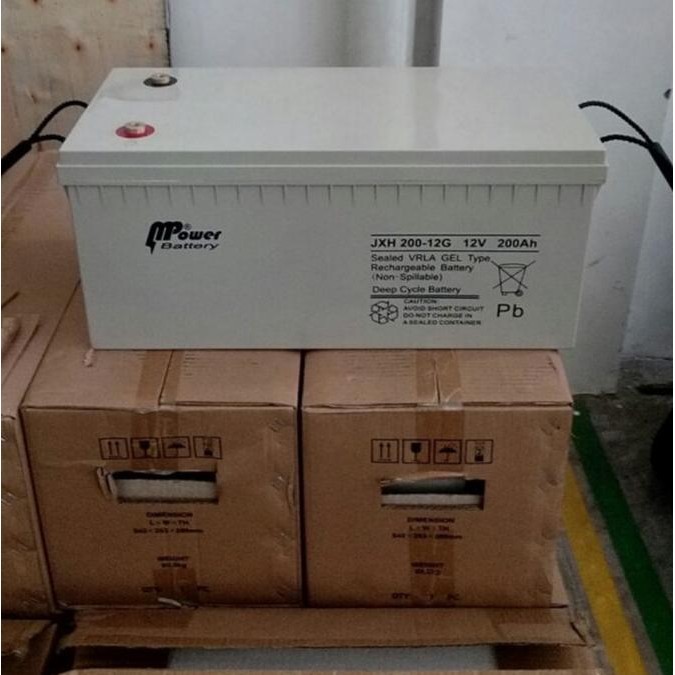 TERBARU - aki baterai vrla deep cycle gel MPower 200ah 12v 12 v 200 ah