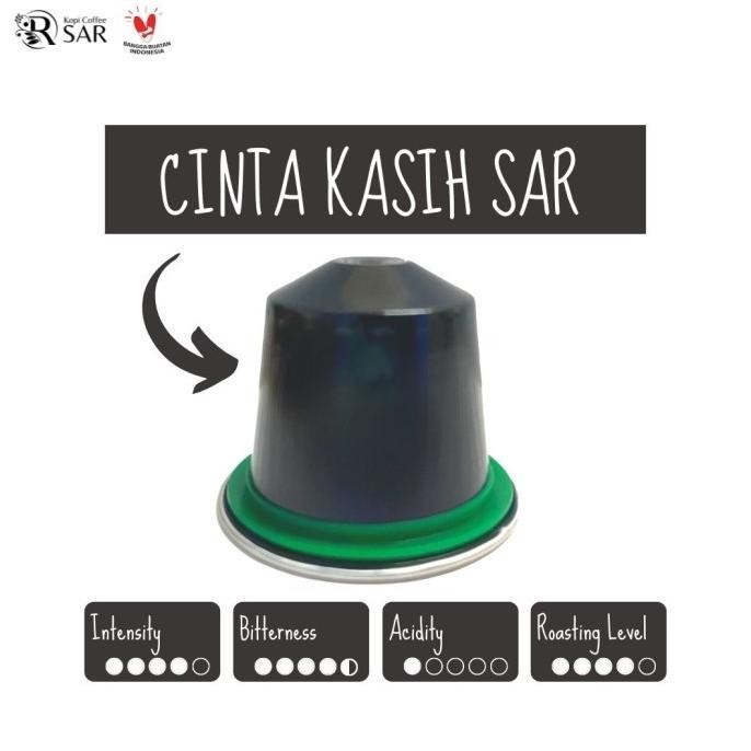 

Nespresso Compatible Coffee Capsules - Cinta Kasih Sar Kopi Kapsul