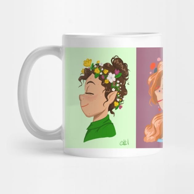 Mug Kopi Mahkota Bunga Flower Crowns Coffee Mug